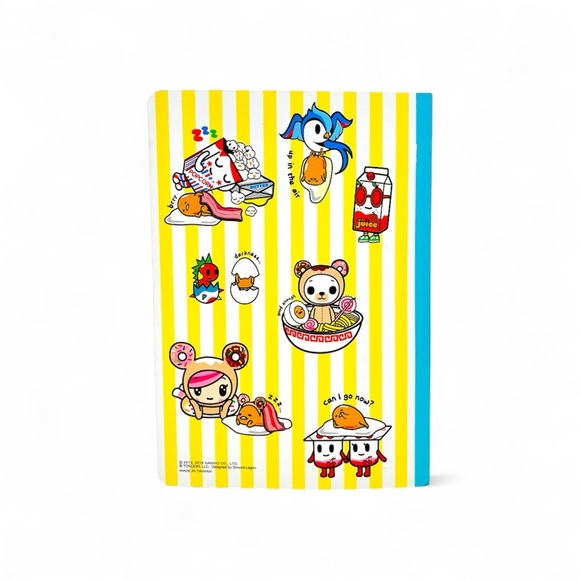 Tokidoki x Gudetama Graph Paper Notebook School Notepad Memo Cute Lazy Egg NEW - Picture 2 of 4